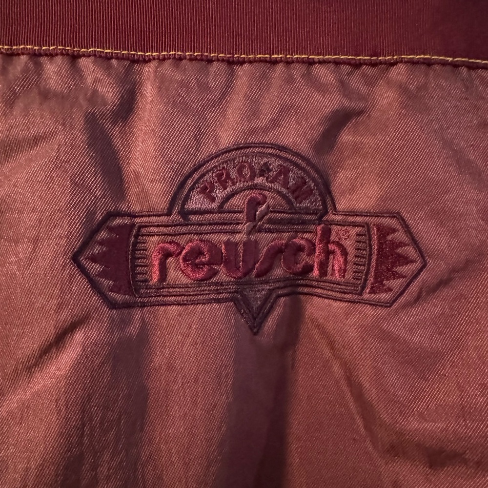 Vintage 90's Reusch Active Wear Maroon Hooded Ski Snow Jacket Embroidered LG - Picture 11 of 16